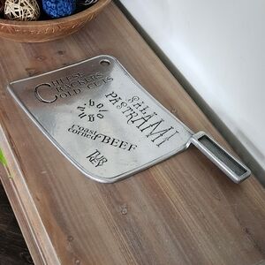 🔪 York Metal Crafters Meat Cleaver Décor – Vintage 1977, Rustic Farmhouse Style